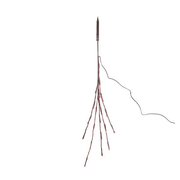 36" Artificial Red Twig Electric Wide Angle LED Lighted Branch (60 Red Lights)