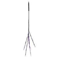 Vickerman 36" Artificial Brown Twig Electric Wide Angle LED Lighted Branch (60 Purple Lights)