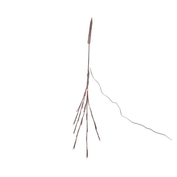 36" Artificial Orange Twig Electric Wide Angle LED Lighted Branch (60 Orange Lights)