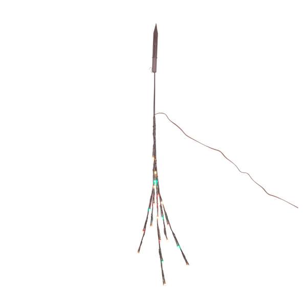 36" Artificial Red / White / Blue Twig Electric Wide Angle LED Lighted Branch (60 Red / White / Blue Lights)