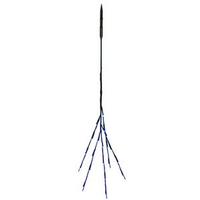 Vickerman 36" Artificial Brown Twig Electric Wide Angle LED Lighted Branch (60 Teal Lights)