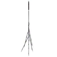 Vickerman 36" Artificial Brown Twig Electric Wide Angle LED Lighted Branch (60 Purple / Gold / Green Lights)