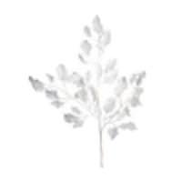 Vickerman 22" White Glitter Holly Spray (12 pack)