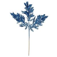 Vickerman 22" Blue Glitter Cypress Spray (12 pack)