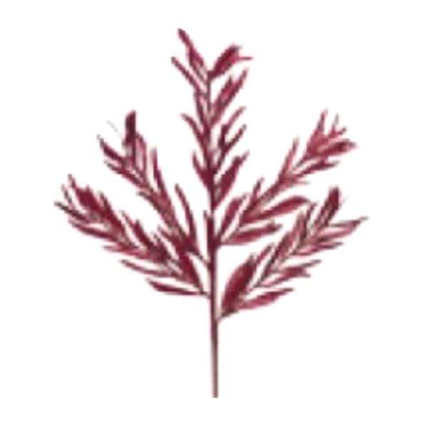 22" Burgundy Glitter Heather Spray (12 pack)