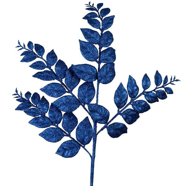 22" Blue Glitter Honey Locust Spray (12 pack)