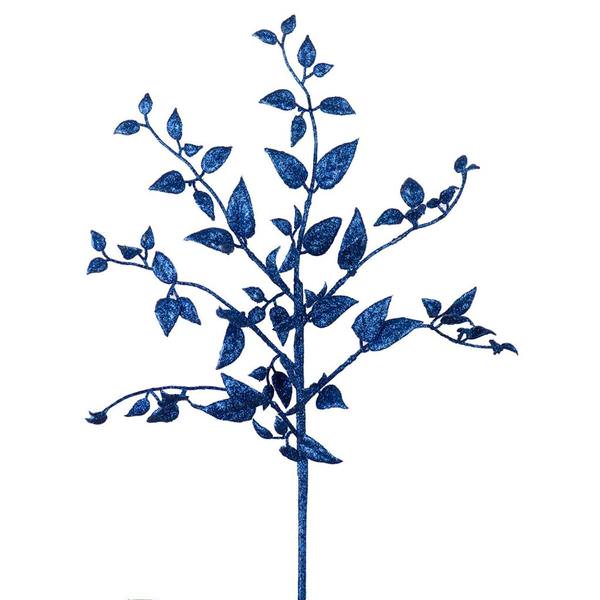 22" Blue Glitter Mini Locust Spray (12 pack)