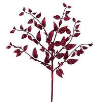 Vickerman 22" Burgundy Glitter Mini Locust Spray (12 pack)