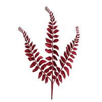 Vickerman 22" Burgundy Glitter Locust Fern Spray (12 pack)