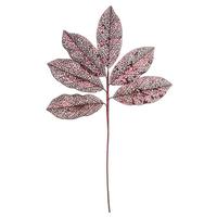 Vickerman 22" Burgundy Glitter Magnolia Spray (12 pack)