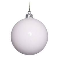 Vickerman 2.4" White Shiny Ball Ornament (24 pack)