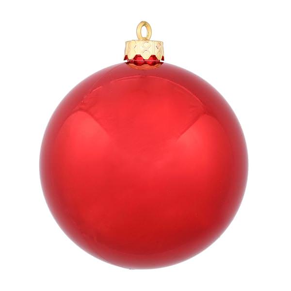 2.4" Red Shiny Ball Ornament (24 pack)