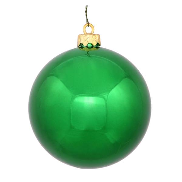 2.4" Green Shiny Ball Ornament (24 pack)
