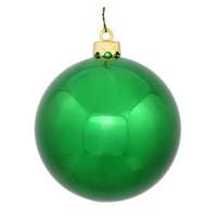 View 2.4" Green Shiny Ball Ornament (24 pack)