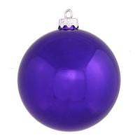 Vickerman 2.4" Purple Shiny Ball Ornament (24 pack)