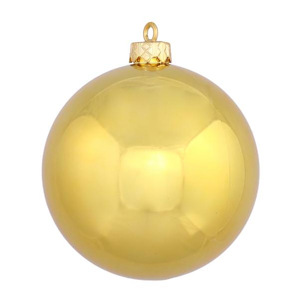 2.4" Gold Shiny Ball Ornament (24 pack)