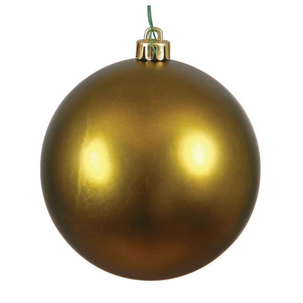 2.4" Olive Matte Ball Ornament (24 pack)
