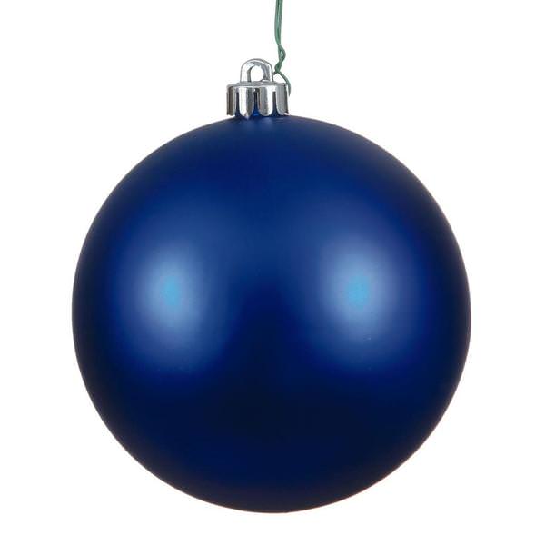 2.4" Cobalt Blue Matte Ball Ornament (24 pack)