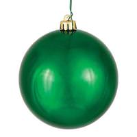 View 2.4" Emerald Shiny Ball Ornament (24 pack)
