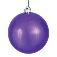 Vickerman 2.4" Plum Shiny Ball Ornament (24 pack)