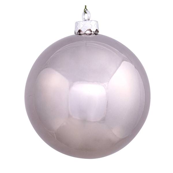 2.4" Pewter Shiny Ball Ornament (24 pack)