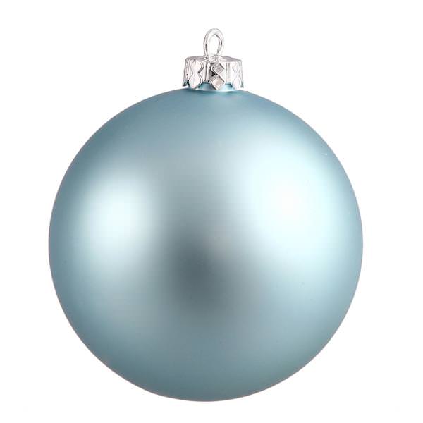 2.4" Baby Blue Matte Ball Ornament (24 pack)