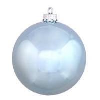 View 2.4" Baby Blue Shiny Ball Ornament (24 pack)