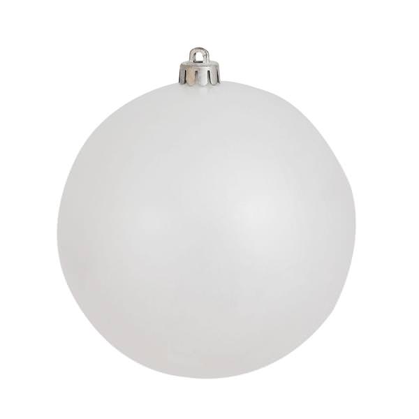 3" White Candy Ball Ornament (12 pack)