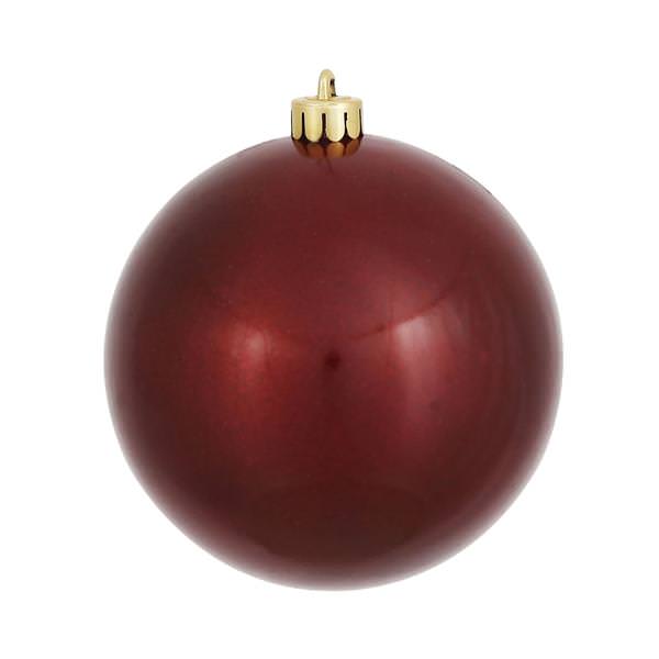 3" Burgundy Candy Ball Ornament (12 pack)