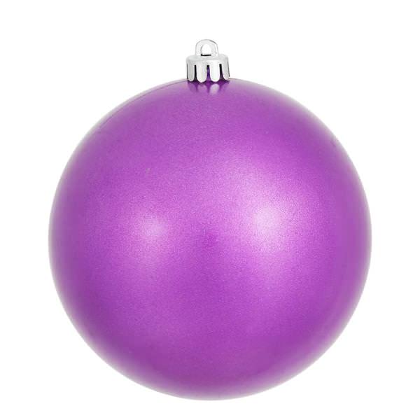 3" Orchid Pink Candy Ball Ornaments (12 pack)
