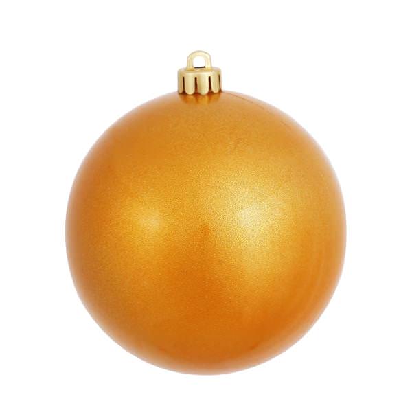 3" Antique Gold Candy Ball Ornament (12 pack)