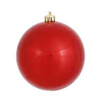Vickerman 4" Red Candy Ball Ornament (6 pack)