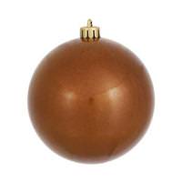 Vickerman 4" Mocha Candy Ball Ornament (6 pack)