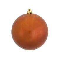 View 4" Burnished Orange Candy Ball Ornament (6 pack)