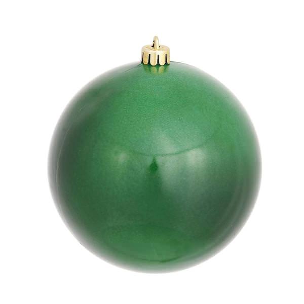 4" Emerald Candy Ball Ornament (6 pack)
