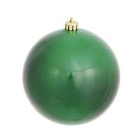 View 4" Emerald Candy Ball Ornament (6 pack)