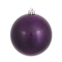 Vickerman 4" Plum Candy Ball Ornament (6 pack)