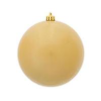 Vickerman 4" Champagne Candy Ball Ornament (6 pack)
