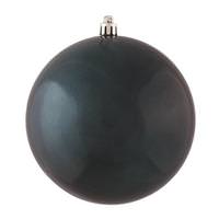 Vickerman 4.75" Sea Blue Candy Ball Ornament (4 pack)