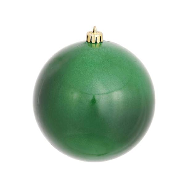 4.75" Emerald Candy Ball Ornament (4 pack)