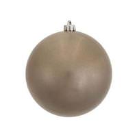 Vickerman 4.75" Pewter Candy Ball Ornament (4 pack)