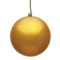 Vickerman 4.75" Honey Gold Candy Ball Ornament (set of 4)