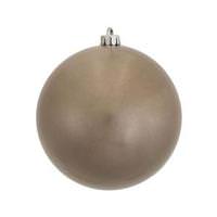 Vickerman 6" Pewter Candy Ball Ornament (4 pack)