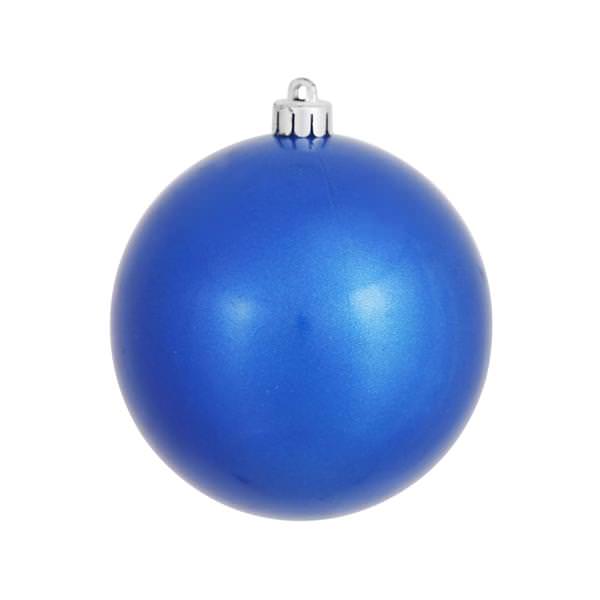 8" Blue Candy Ball Ornament