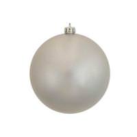 Vickerman 8" Silver Candy Ball Ornament