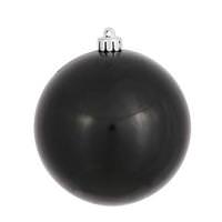 View 8" Black Candy Ball Ornament