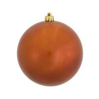 Vickerman 8" Burnished Orange Candy Ball Ornament