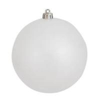 Vickerman 10" White Candy Ball Ornament