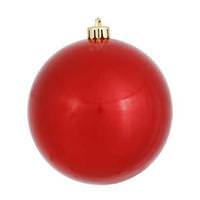 View 10" Red Candy Ball Ornament