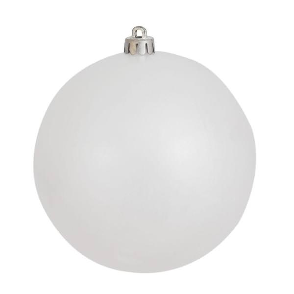 12" White Candy Ball Ornament